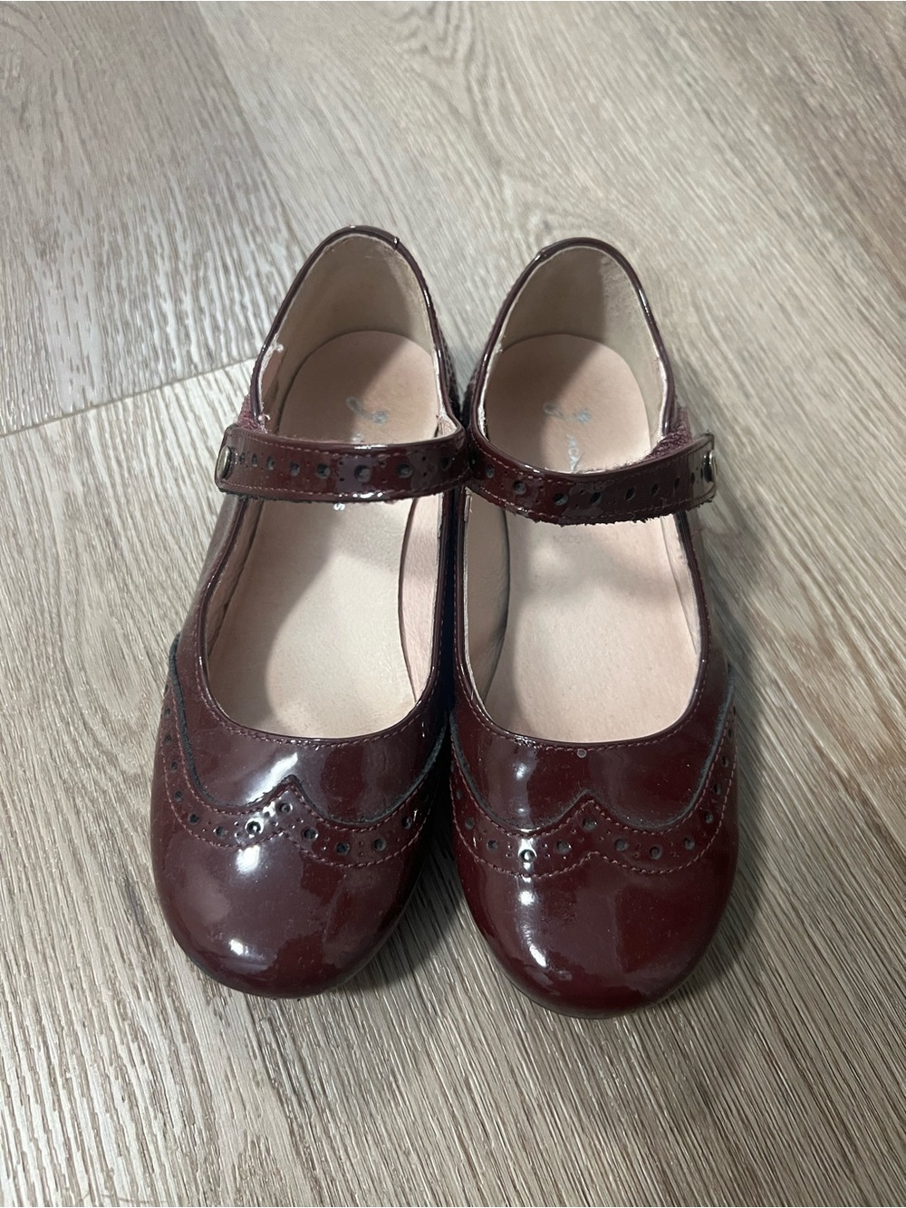 Jacadi Girls' Patent Mary Jane Shoes in Burgundy